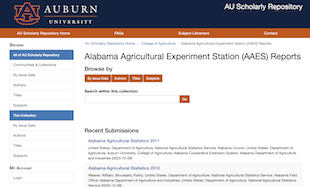 Alabama Agricultural Experiment Station (AAES) Reports